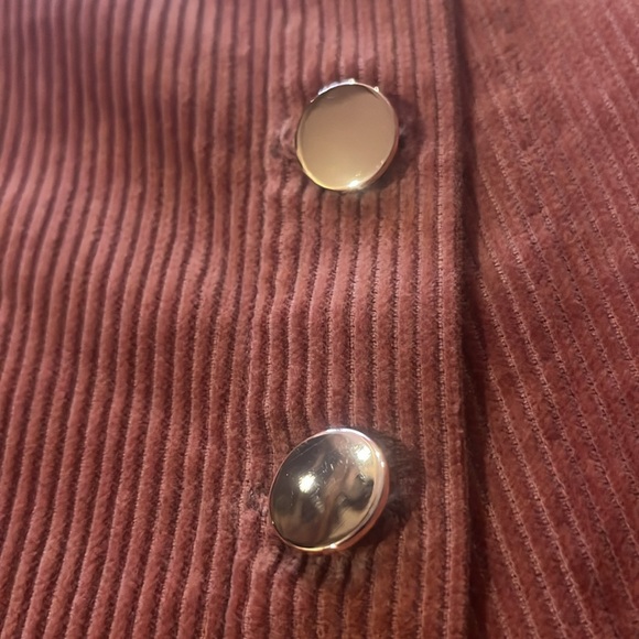 Lily - corduroy, mini skirt rose gold buttons XS sample piece!! - Picture 9 of 11
